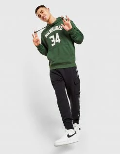 Nike NBA Milwaukee Bucks Giannis #34 Hoodie Grøn -Herretoj Salg jd 468901 d