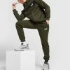 Puma Core Full Zip Panel Tracksuit Grøn -Herretoj Salg jd 480160 a