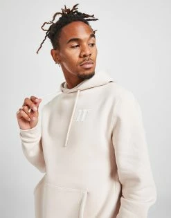 11 Degrees Core Overhead Hoodie Herre Beige