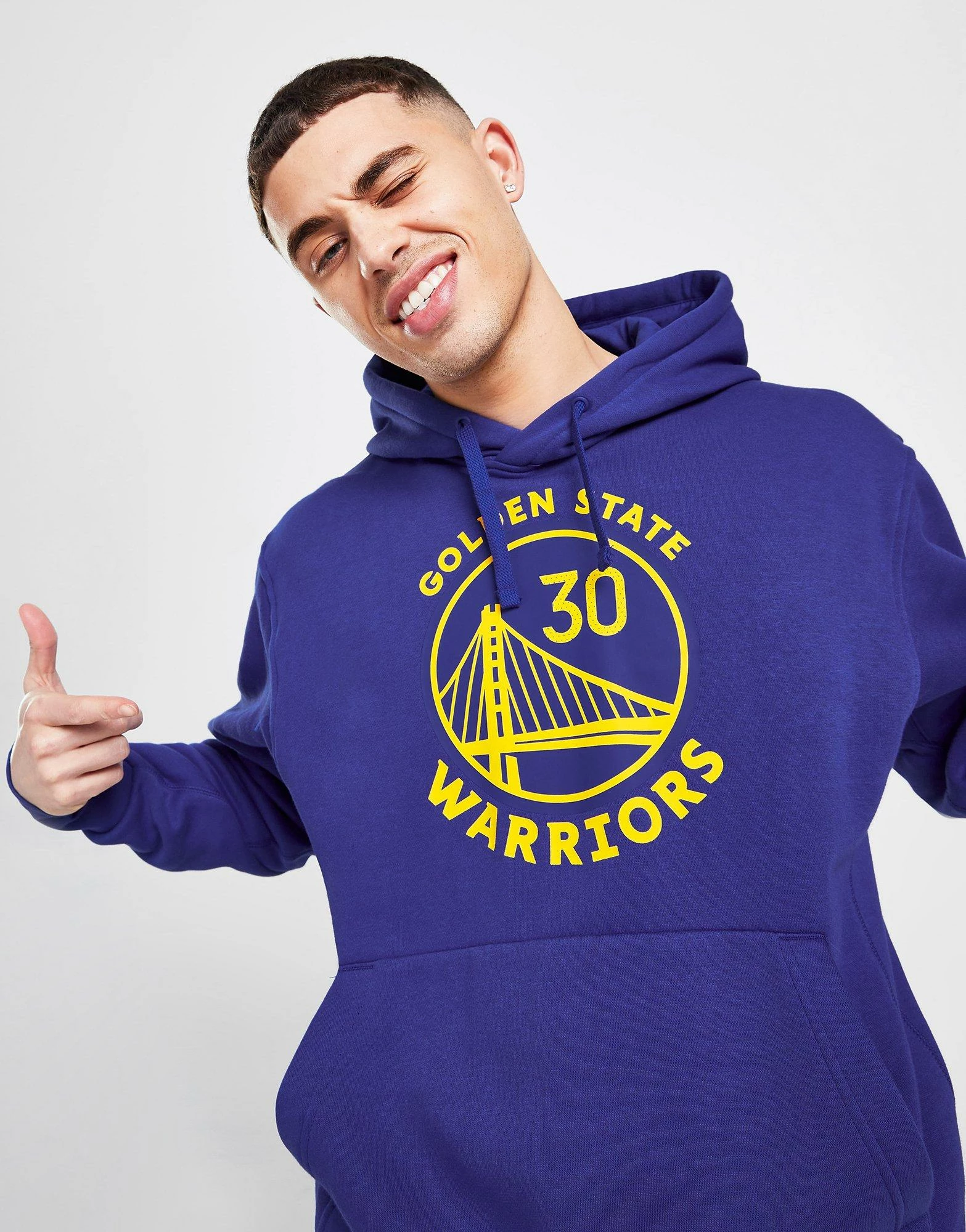 Nike NBA Golden State Warriors Curry #30 Hoodie Blå 4 Nike NBA Golden State Warriors Curry #30 Hoodie Blå - Billede 2