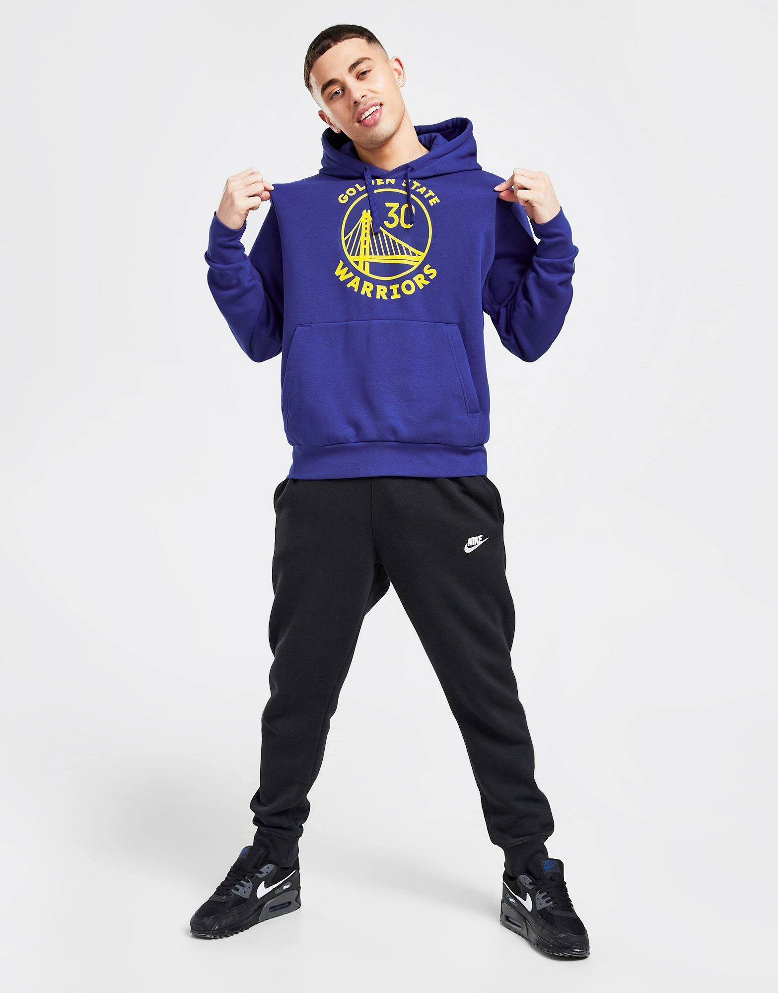 Nike NBA Golden State Warriors Curry #30 Hoodie Blå 5 Nike NBA Golden State Warriors Curry #30 Hoodie Blå - Billede 3