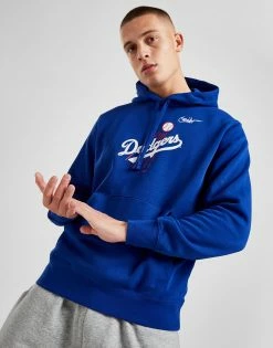 Nike MLB LA Dodgers Cooperstown Hoodie Blå -Herretoj Salg jd 502571 c