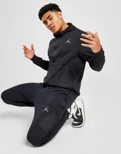 Jordan Statement Full Zip Hoodie Sort -Herretoj Salg jd 505235 d