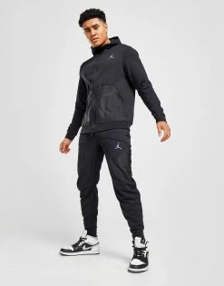 Jordan Statement Full Zip Hoodie Sort -Herretoj Salg jd 505235 e