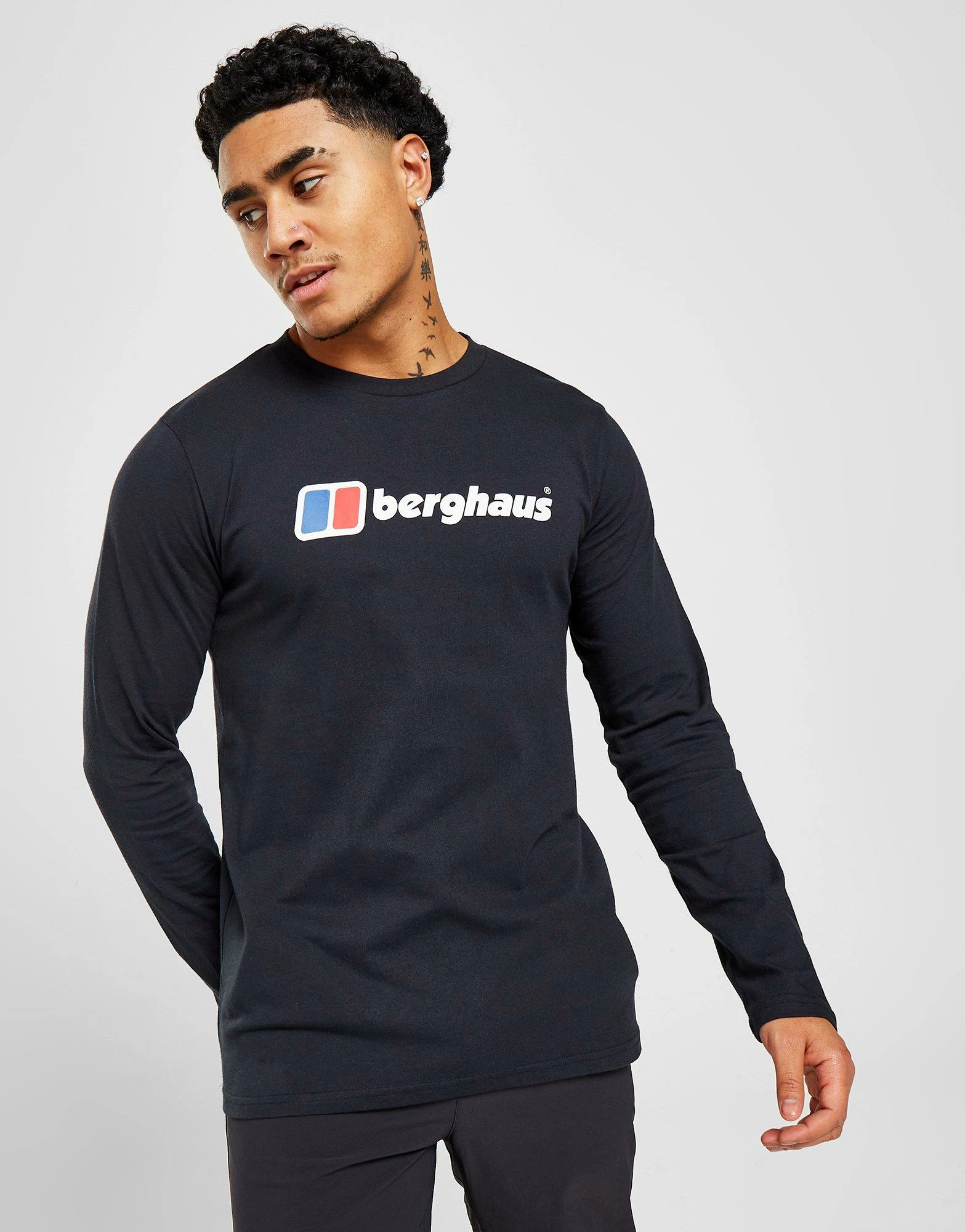 Berghaus Logo Langærmet T-Shirt Herre Sort 4 Berghaus Logo Langærmet T-Shirt Herre Sort - Billede 2