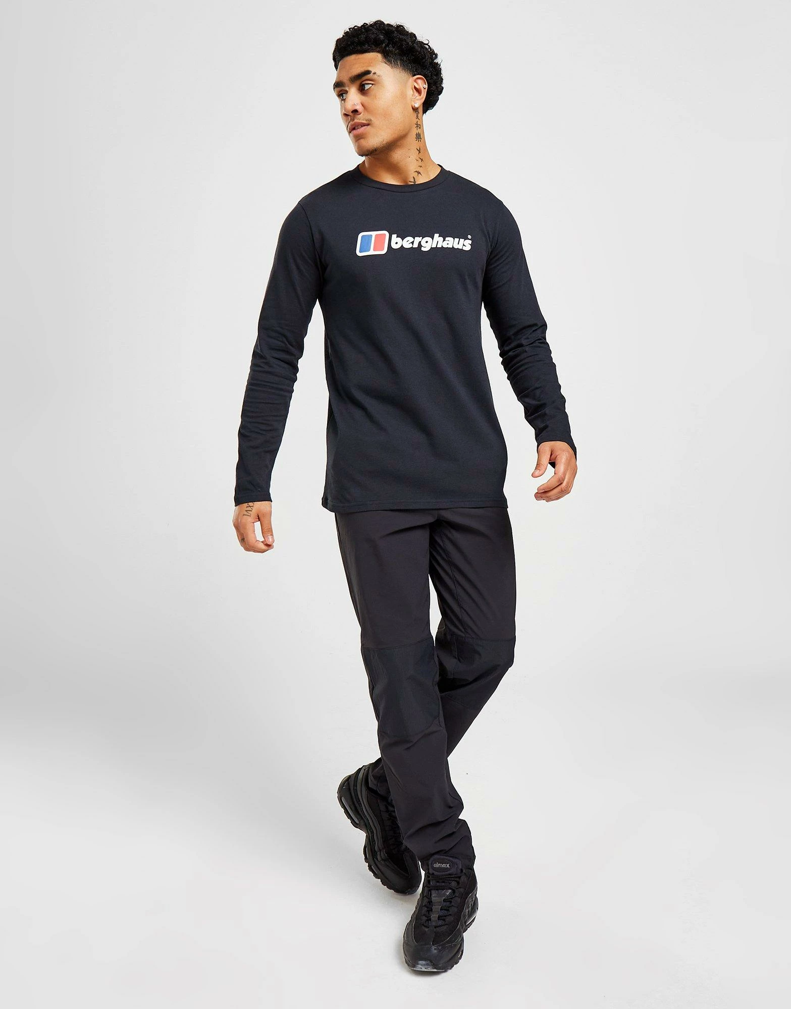 Berghaus Logo Langærmet T-Shirt Herre Sort 6 Berghaus Logo Langærmet T-Shirt Herre Sort - Billede 4