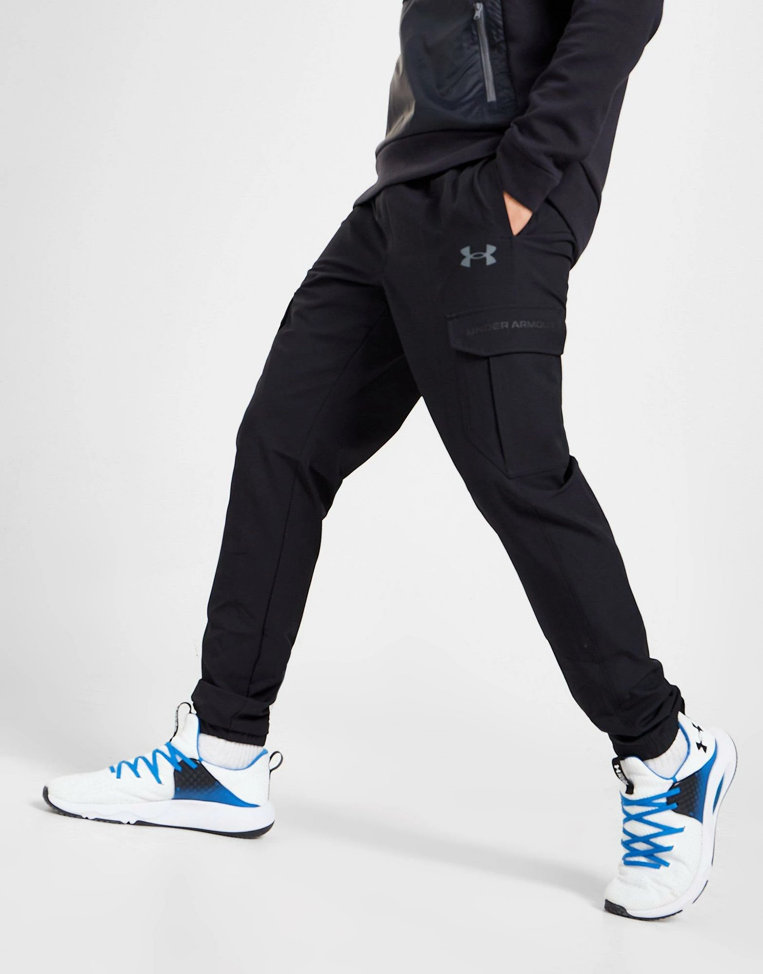 Under Armour Woven Wordmark Cargo Track Pants Sort 4 Under Armour Woven Wordmark Cargo Track Pants Sort - Billede 2