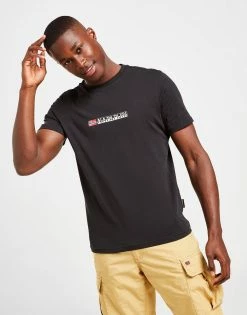 Napapijri Sory Flag T-Shirt Herre Sort