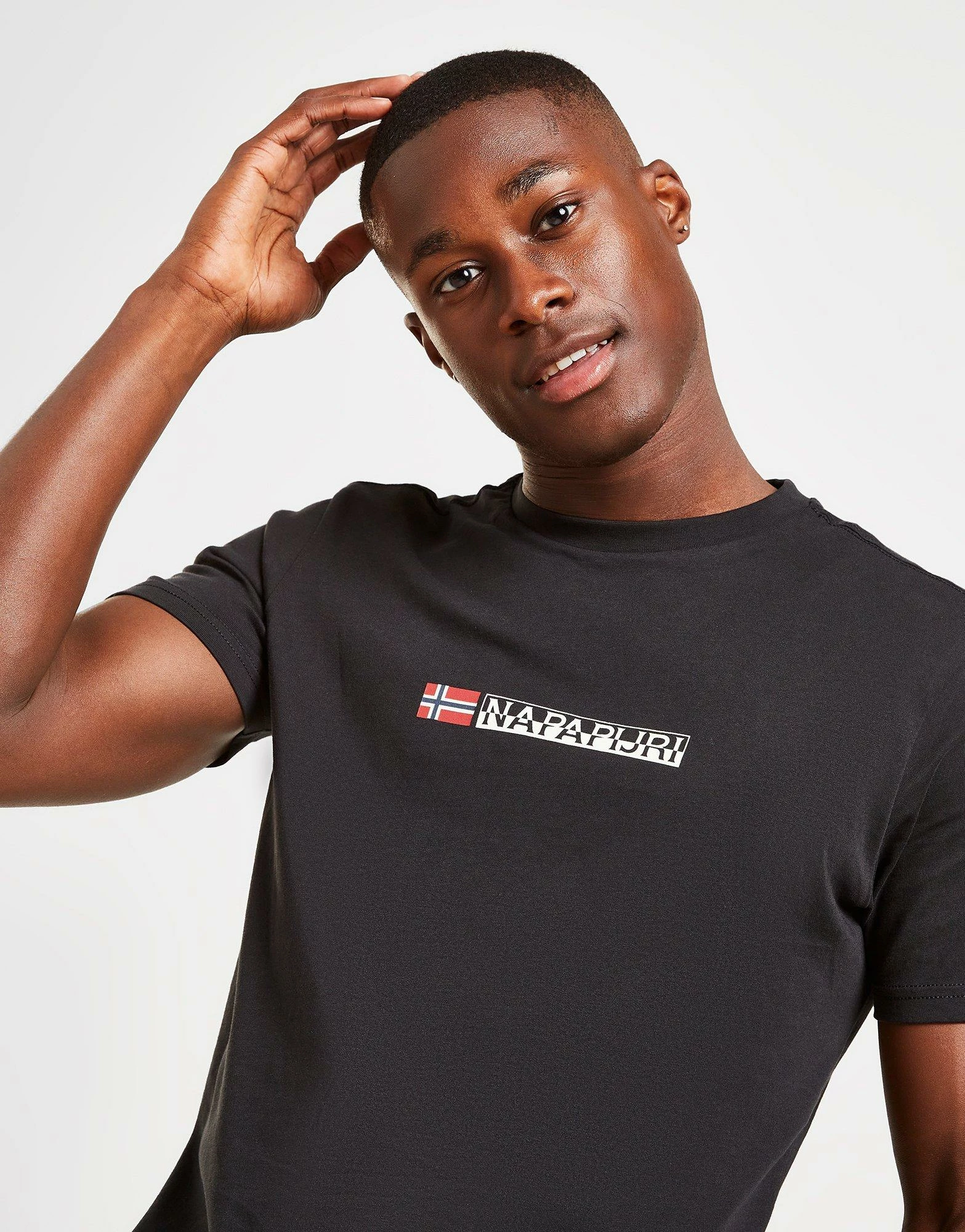 Napapijri Sory Flag T-Shirt Herre Sort 5 Napapijri Sory Flag T-Shirt Herre Sort - Billede 3