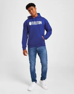 Hummel Everton FC Wordmark Hoodie Blå -Herretoj Salg jd 524971 c