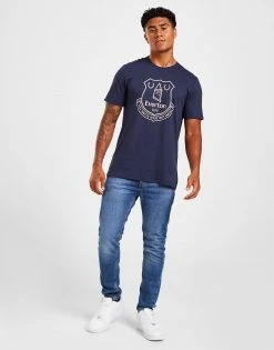 Hummel Everton FC Logo Graphic T-Shirt Blå -Herretoj Salg jd 524972 d