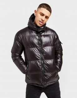 Brave Soul Jared Puffer Jacket Sort -Herretoj Salg jd 525752 d