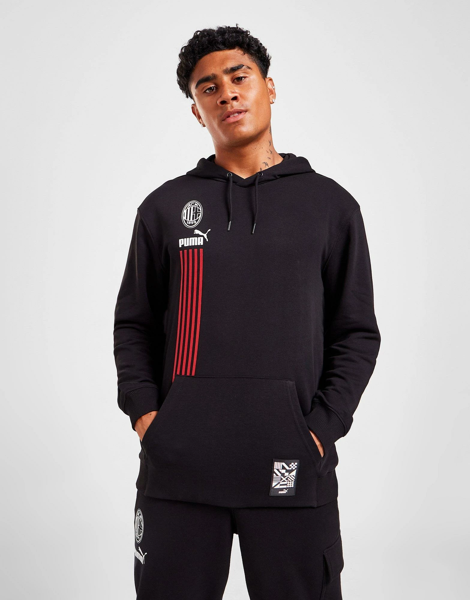 Puma AC Milan Culture Hættetrøje Herre Sort 3 Puma AC Milan Culture Hættetrøje Herre Sort
