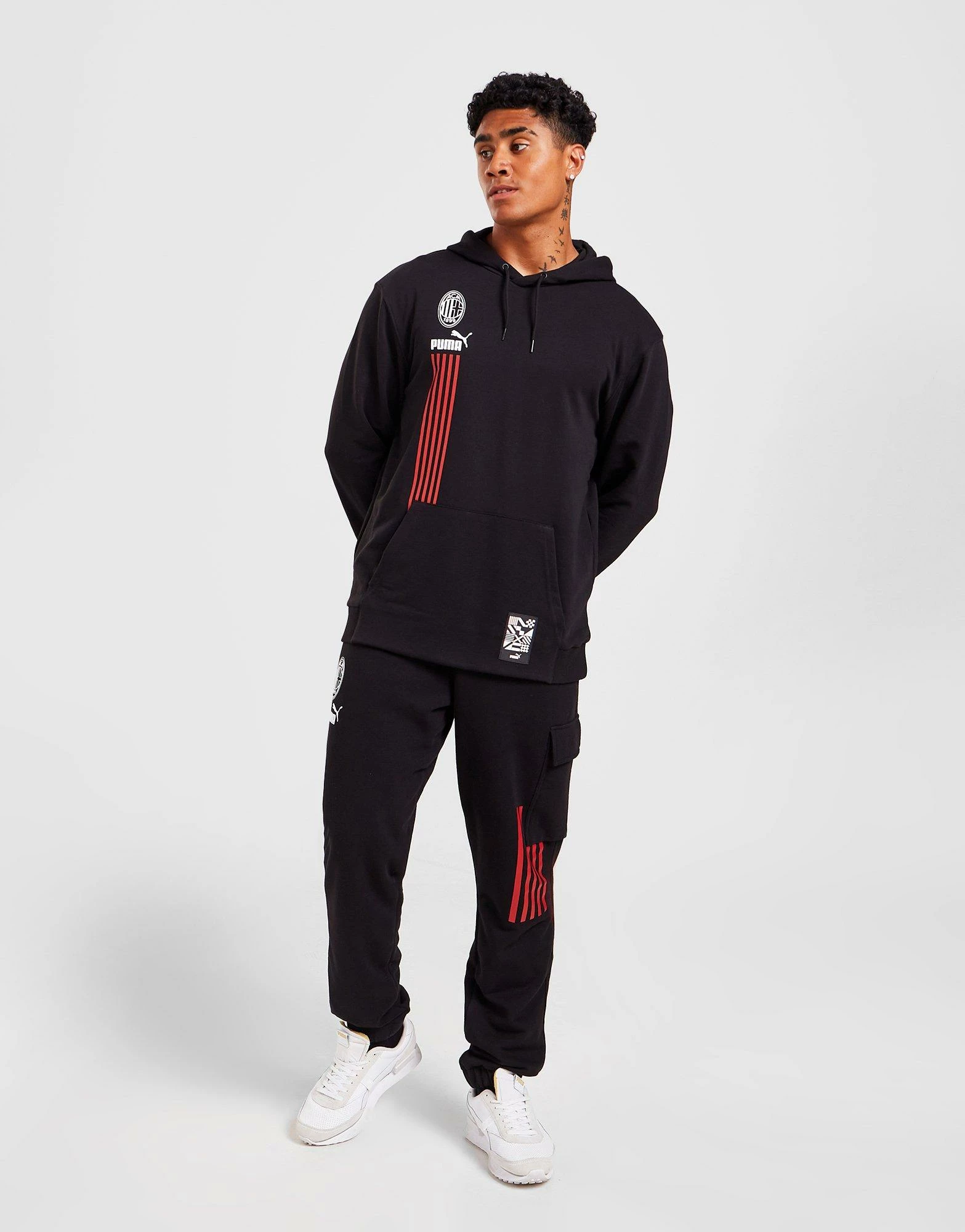 Puma AC Milan Culture Hættetrøje Herre Sort 7 Puma AC Milan Culture Hættetrøje Herre Sort - Billede 5