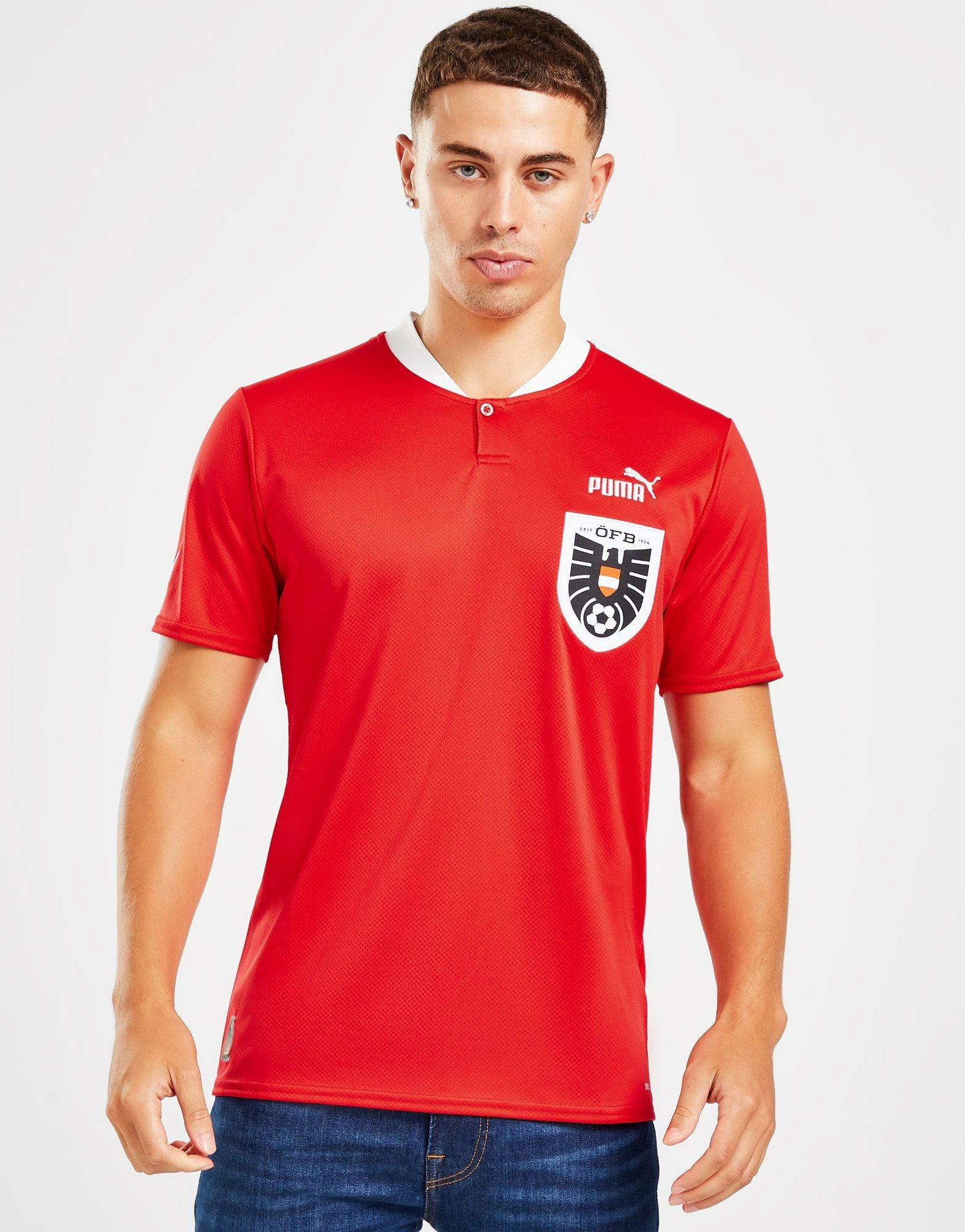 Puma Østrig 2022 Hjemmebanetrøje Herre Rød 5 Puma Østrig 2022 Hjemmebanetrøje Herre Rød - Billede 3