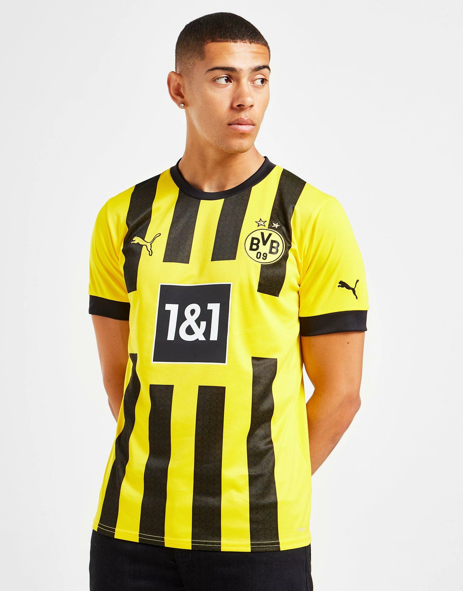 Puma Borussia Dortmund 2022/23 Home Shirt Gul 4 Puma Borussia Dortmund 2022/23 Home Shirt Gul - Billede 2
