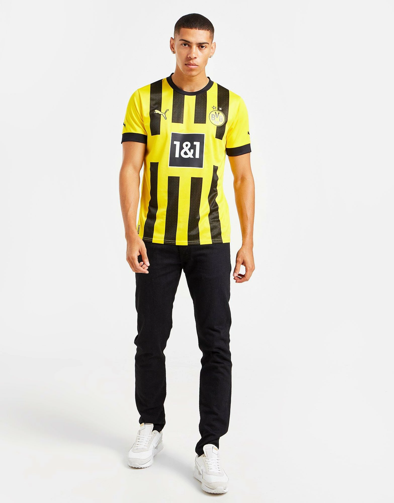 Puma Borussia Dortmund 2022/23 Home Shirt Gul 6 Puma Borussia Dortmund 2022/23 Home Shirt Gul - Billede 4