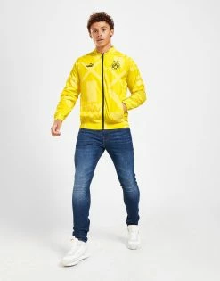 Puma Burussia Dartmund Pre Match Jacket Gul -Herretoj Salg jd 527680 c