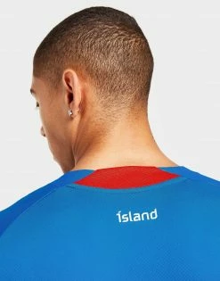 Puma Iceland 2022 Home Shirt Blå -Herretoj Salg jd 527689 e