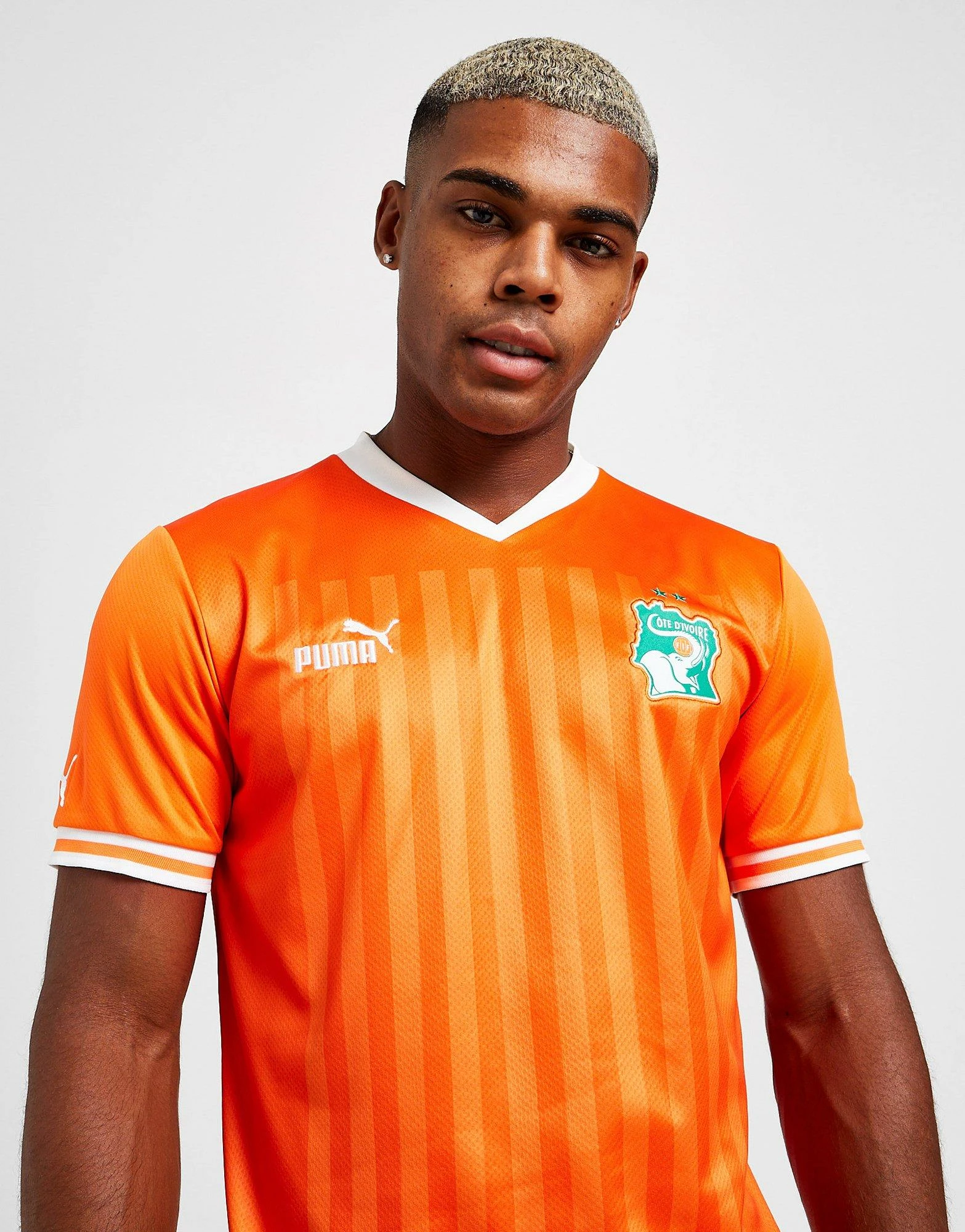 Puma Ivory Coast 2022 Home Shirt Orange 3 Puma Ivory Coast 2022 Home Shirt Orange