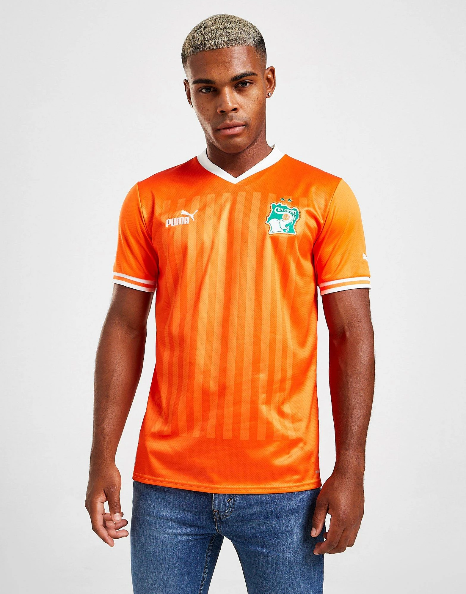 Puma Ivory Coast 2022 Home Shirt Orange 4 Puma Ivory Coast 2022 Home Shirt Orange - Billede 2