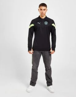 Puma Manchester City Fc Training 1/4 Zip Top Sort -Herretoj Salg jd 527812 e