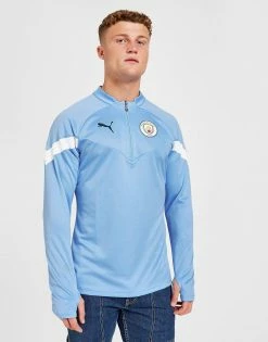 Puma Manchester City FC Training 1/4 Zip Top Blå 7 Puma Manchester City FC Training 1/4 Zip Top Blå -Herretoj Salg jd 527813 b