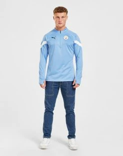 Puma Manchester City FC Training 1/4 Zip Top Blå 9 Puma Manchester City FC Training 1/4 Zip Top Blå -Herretoj Salg jd 527813 d