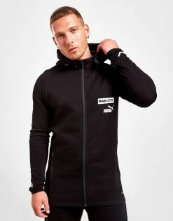 Puma Manchester City FC Casuals Hoodie Sort -Herretoj Salg jd 527827 b