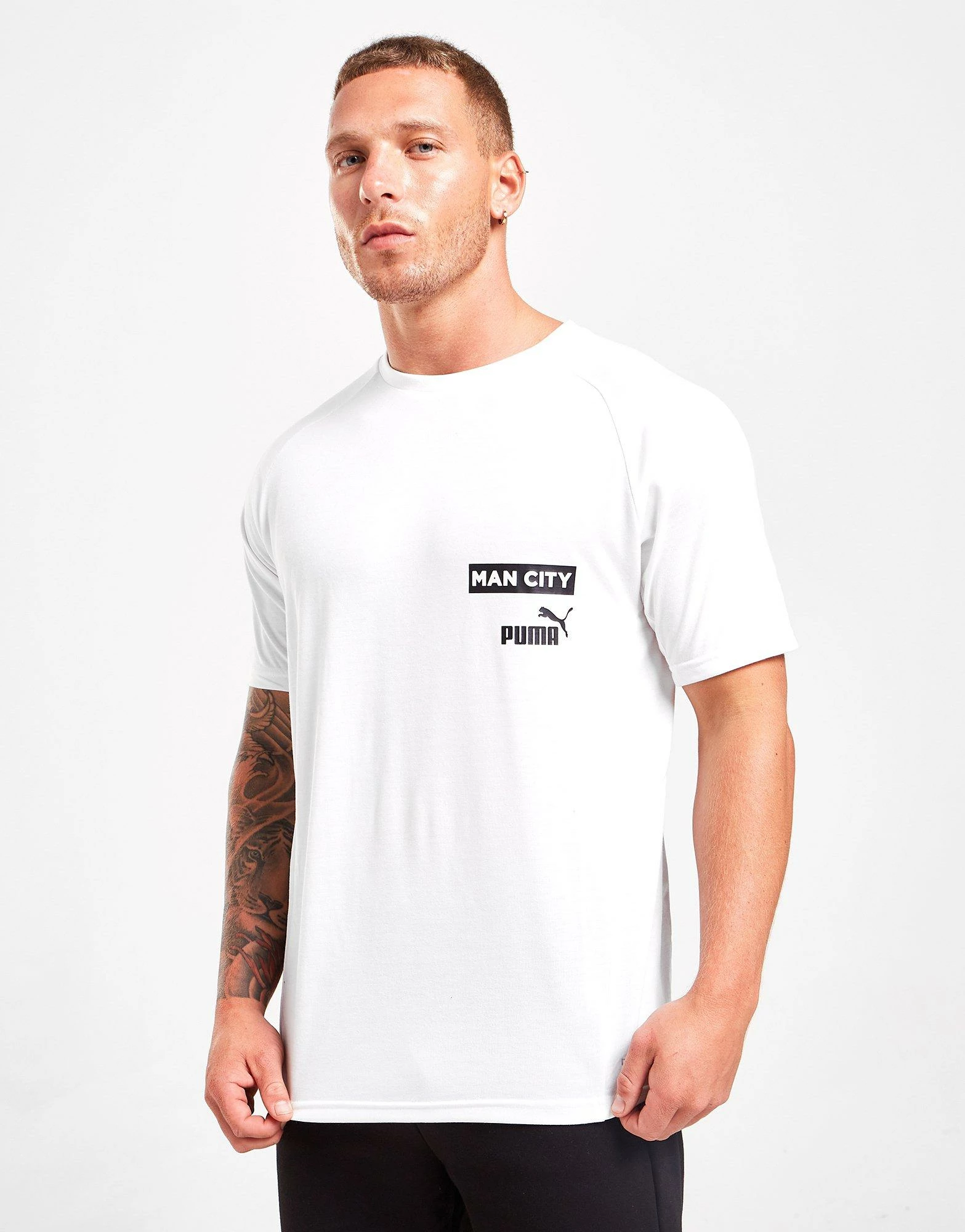 Puma Manchester City Fc Casuals T-shirt Hvid 4 Puma Manchester City Fc Casuals T-shirt Hvid - Billede 2