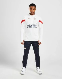 Puma PSV Eindhoven 1/4 Zip Training Top Hvid -Herretoj Salg jd 527855 d