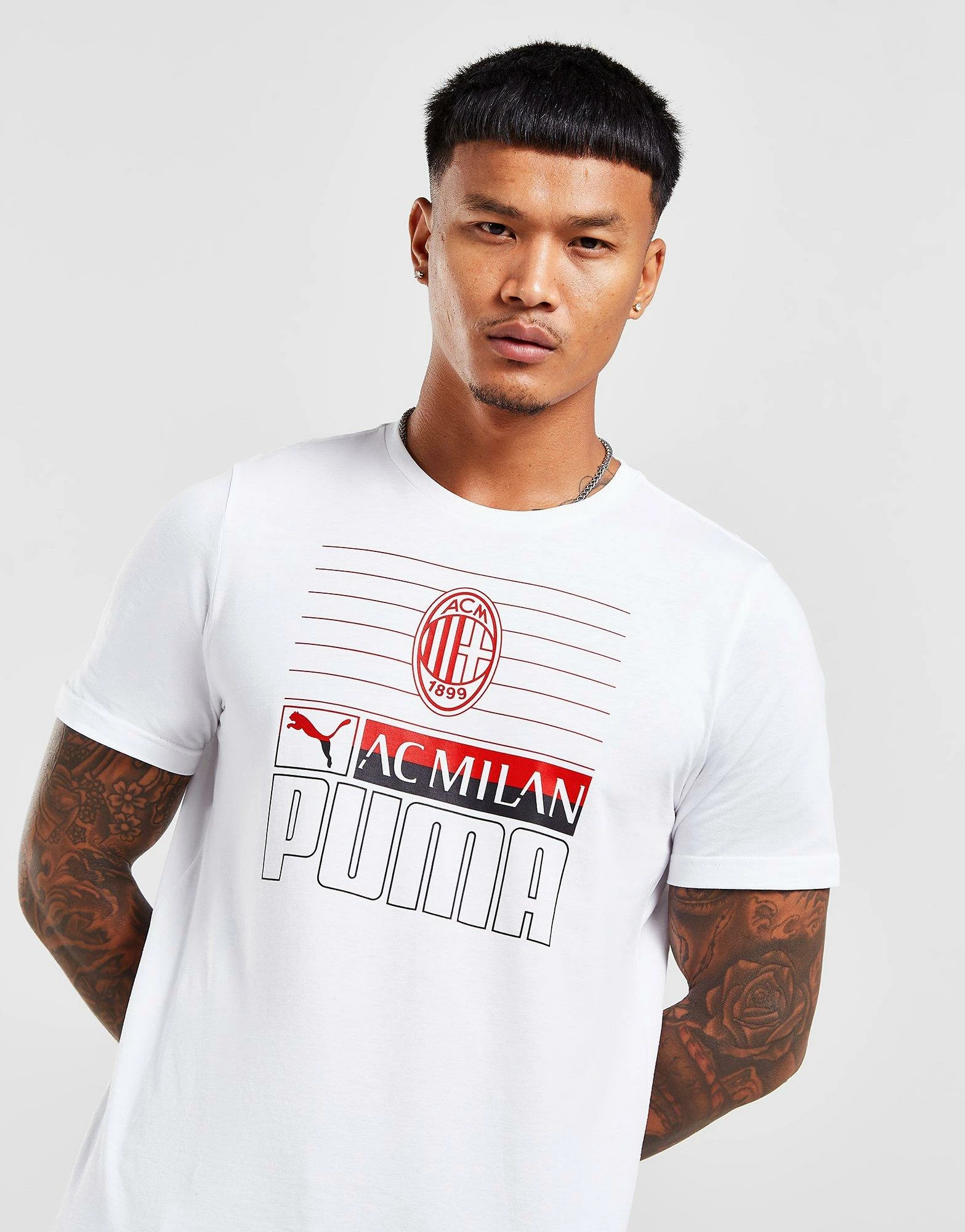 Puma AC Milan Core T-Shirt Hvid 4 Puma AC Milan Core T-Shirt Hvid - Billede 2