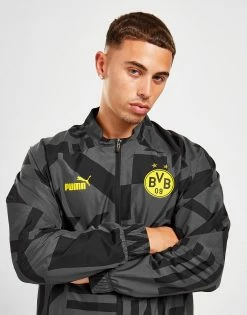 Puma Borussia Dortmund Pre-Match Jacket Sort -Herretoj Salg jd 527930 c