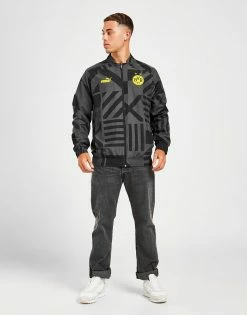 Puma Borussia Dortmund Pre-Match Jacket Sort -Herretoj Salg jd 527930 d