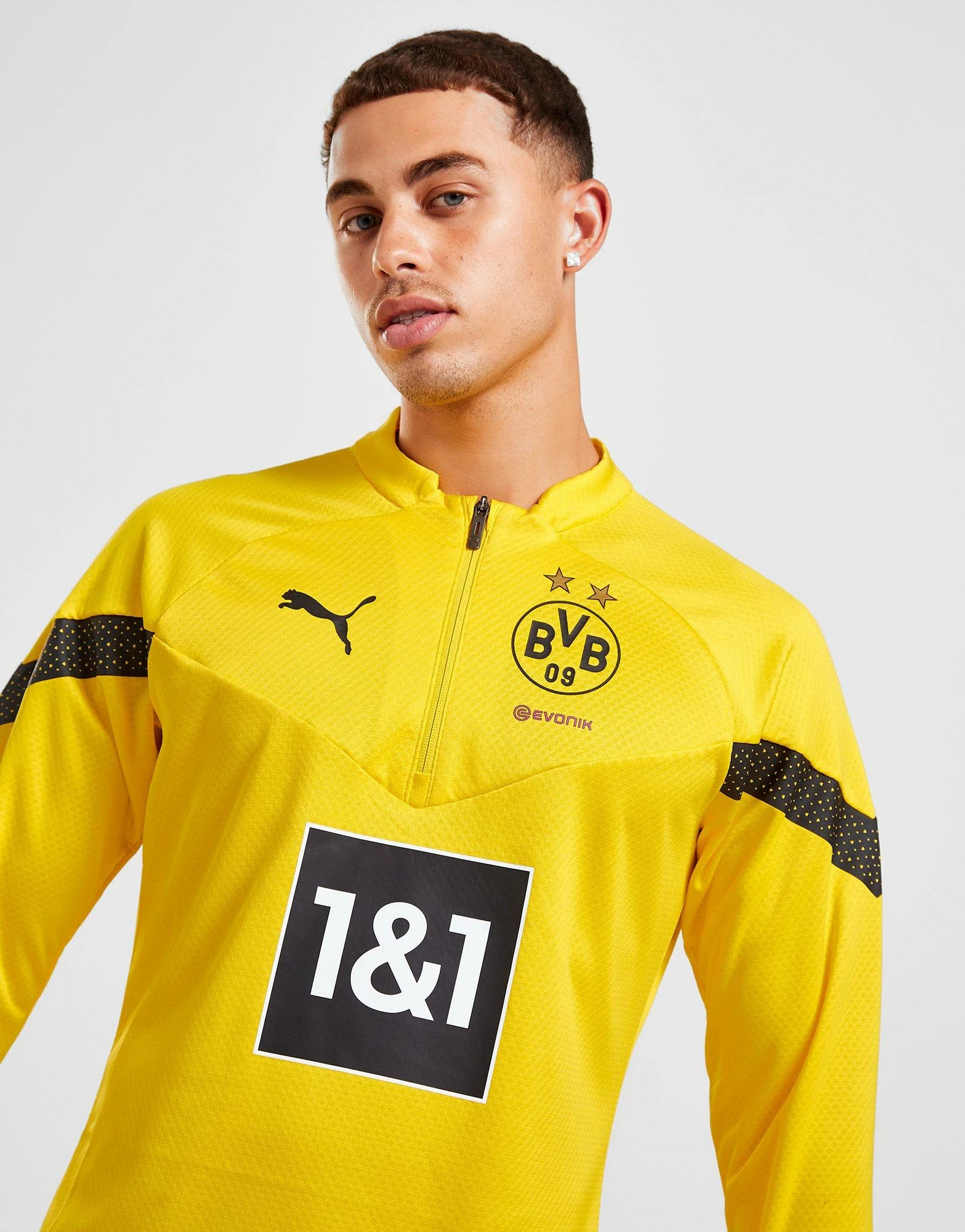 Puma Borussia Dortmund Training 1/4 Zip Top Gul 3 Puma Borussia Dortmund Training 1/4 Zip Top Gul