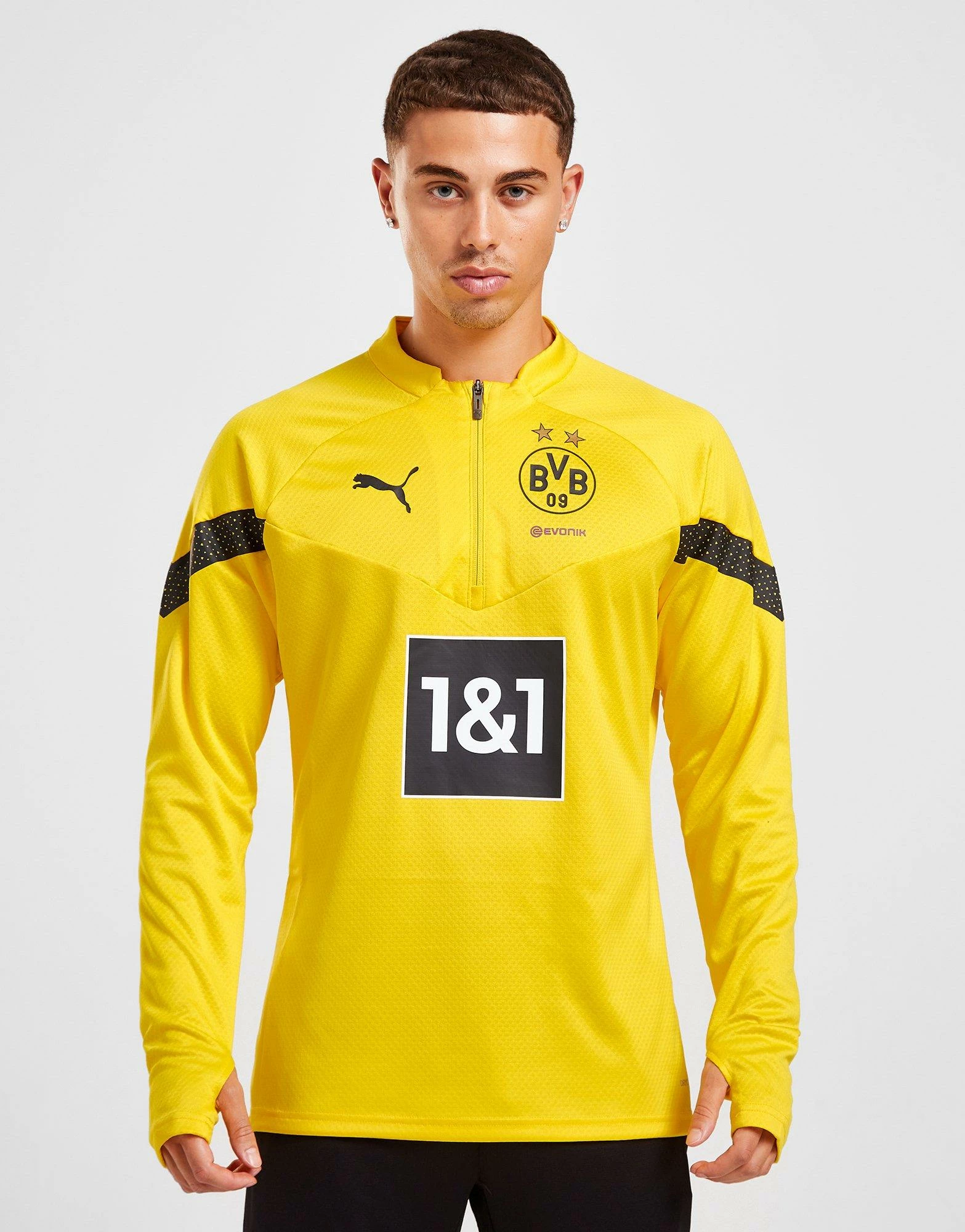 Puma Borussia Dortmund Training 1/4 Zip Top Gul 4 Puma Borussia Dortmund Training 1/4 Zip Top Gul - Billede 2
