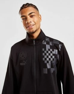 Puma Borussia Dortmund Culture Track Jacket Sort -Herretoj Salg jd 527945 b