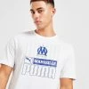 Puma Olympique Marseille Core T-shirt Hvid -Herretoj Salg jd 527985 a