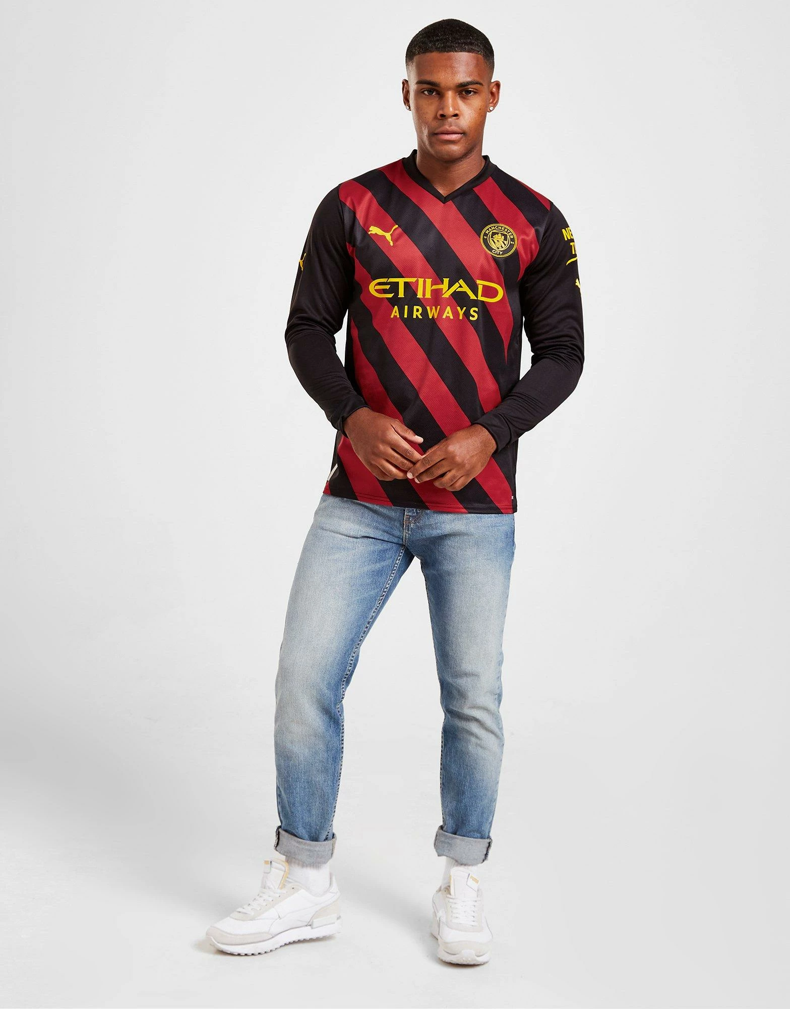 Puma Manchester City FC 2022/23 Langærmet Udebanetrøje Herre Sort 8 Puma Manchester City FC 2022/23 Langærmet Udebanetrøje Herre Sort - Billede 6