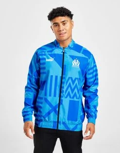 Puma Olympique Marseille Pre Match Jacket Blå -Herretoj Salg jd 528032 c