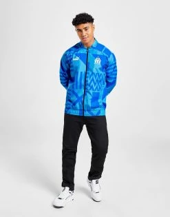 Puma Olympique Marseille Pre Match Jacket Blå -Herretoj Salg jd 528032 d