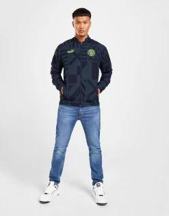 Puma Manchester City FC Pre Match Jacket Blå -Herretoj Salg jd 528050 d