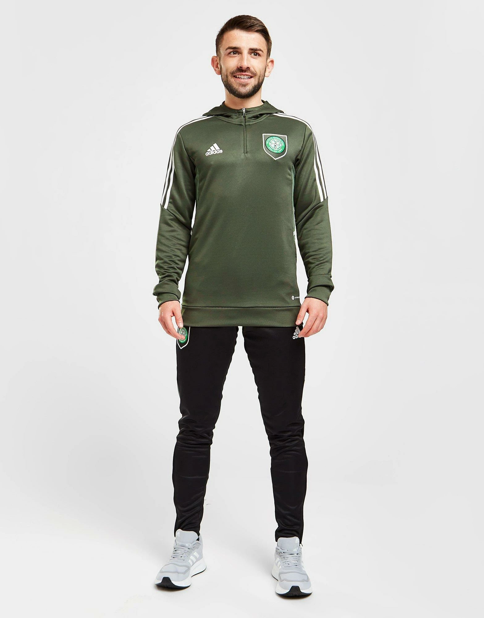 Adidas Celtic FC Track Hoodie Grøn 4 Adidas Celtic FC Track Hoodie Grøn - Billede 2
