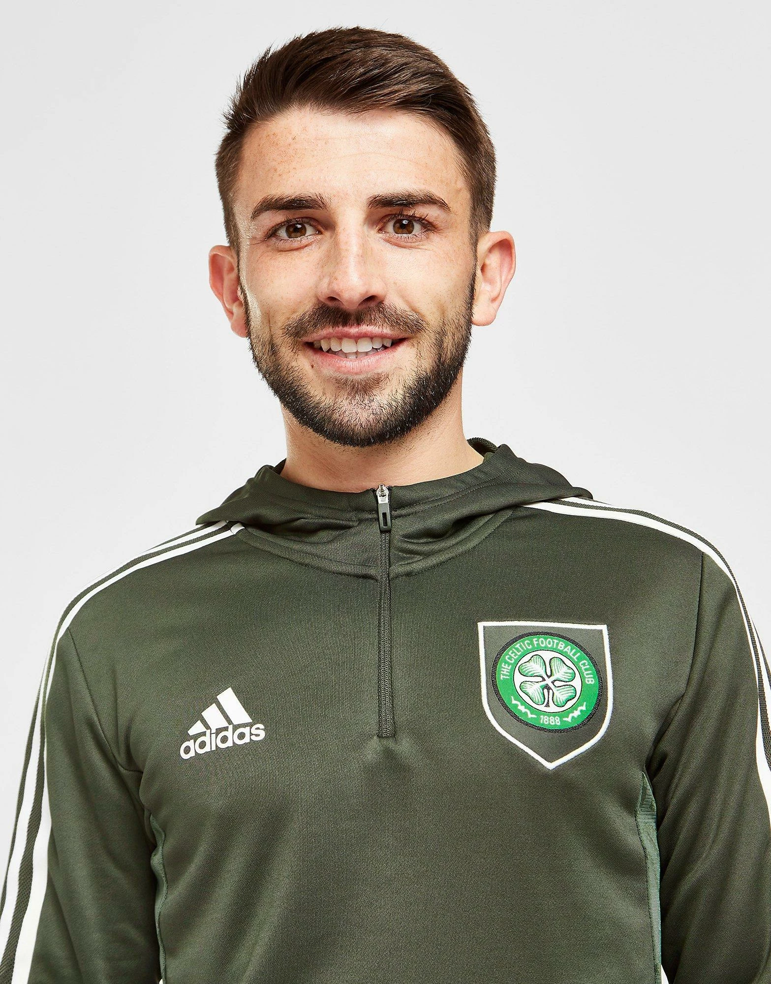 Adidas Celtic FC Track Hoodie Grøn 6 Adidas Celtic FC Track Hoodie Grøn - Billede 4