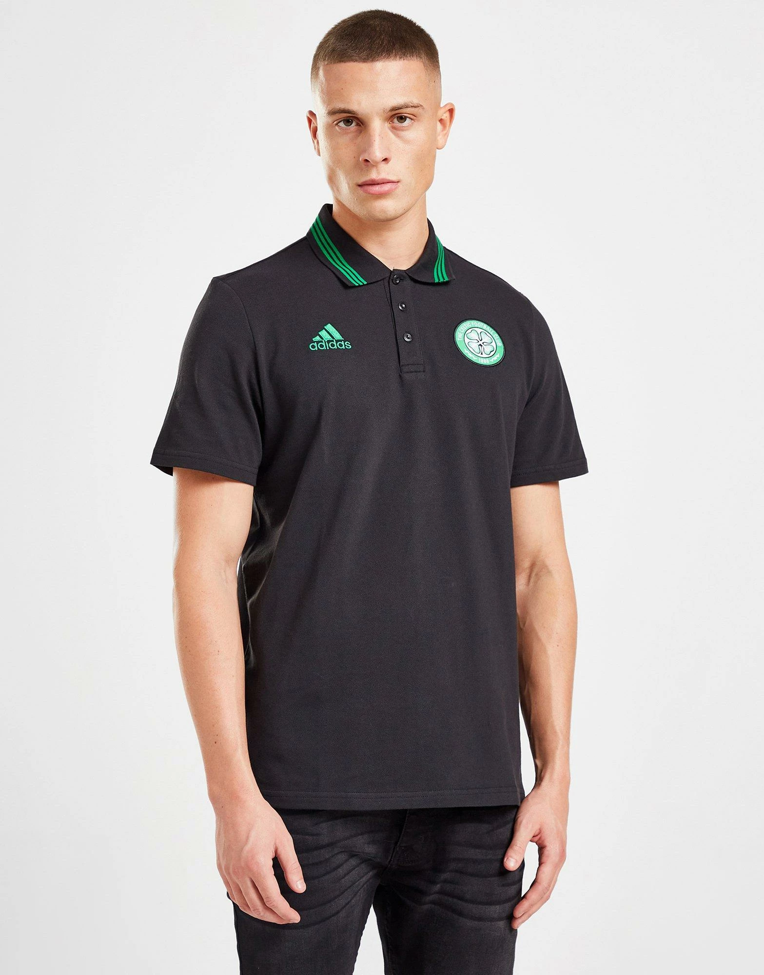 Adidas Celtic FC DNA Polo Shirt Sort 5 Adidas Celtic FC DNA Polo Shirt Sort - Billede 3