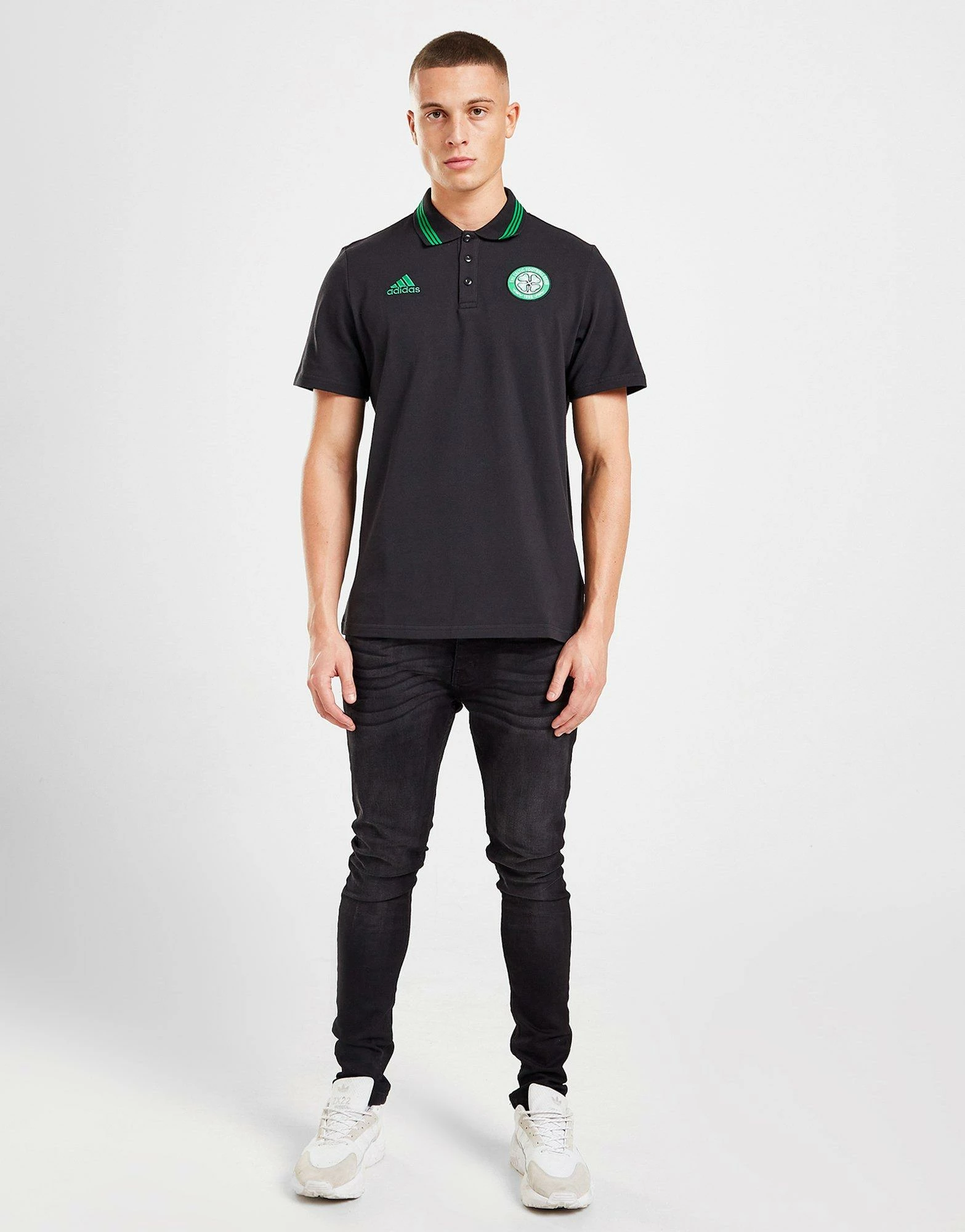 Adidas Celtic FC DNA Polo Shirt Sort 6 Adidas Celtic FC DNA Polo Shirt Sort - Billede 4
