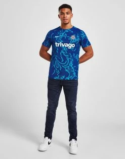 Nike Chelsea FC Pre Match Shirt Blå -Herretoj Salg jd 529998 d