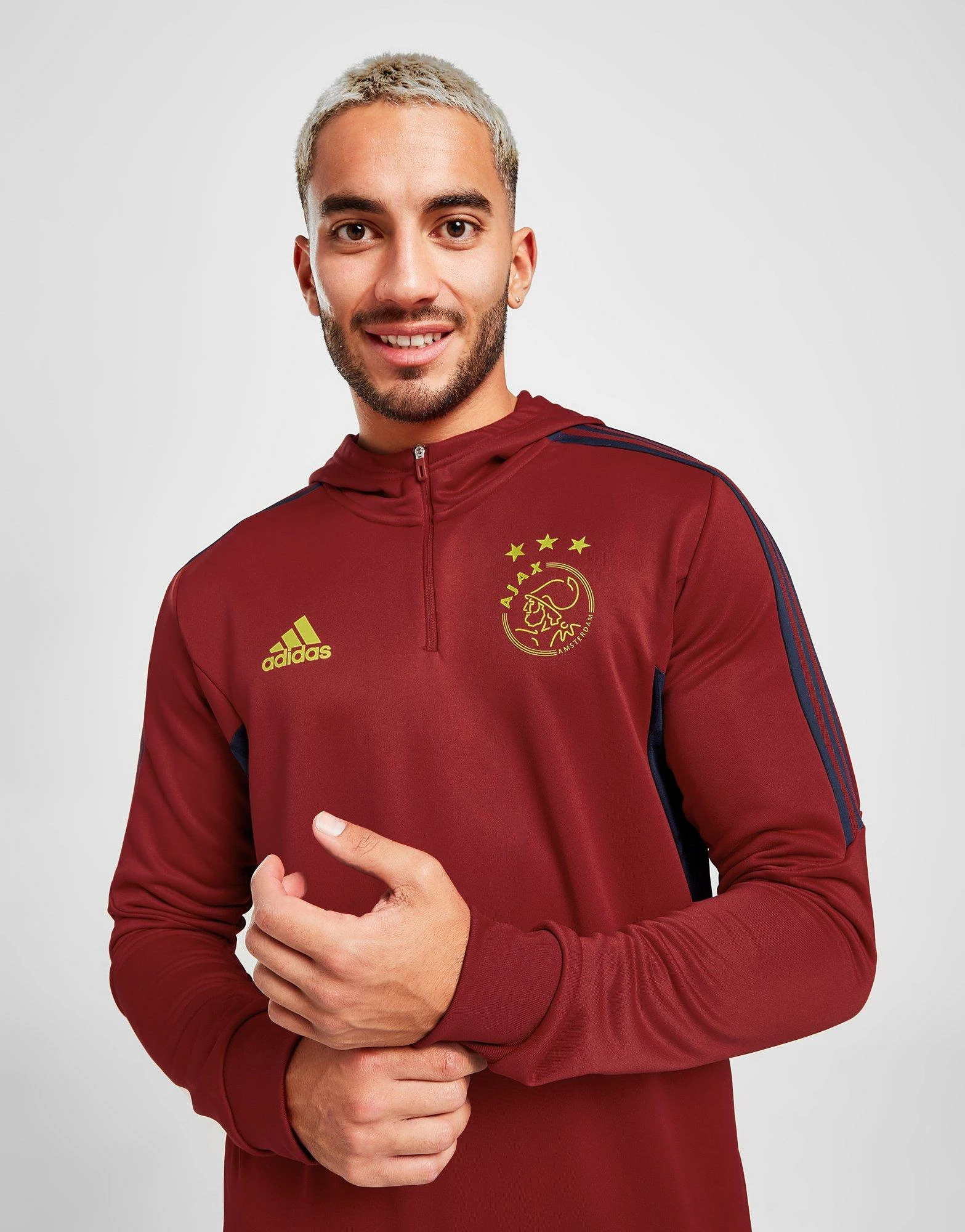 Adidas Ajax Trænings Hættetrøje Herre Rød 4 Adidas Ajax Trænings Hættetrøje Herre Rød - Billede 2