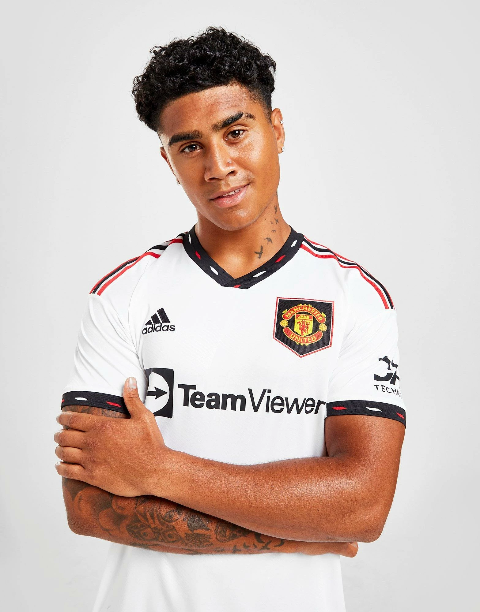 Adidas Manchester United FC 2022/23 Away Jersey Hvid 4 Adidas Manchester United FC 2022/23 Away Jersey Hvid - Billede 2