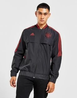 Adidas Manchester United FC Anthem Jacket Sort -Herretoj Salg jd 533351 c